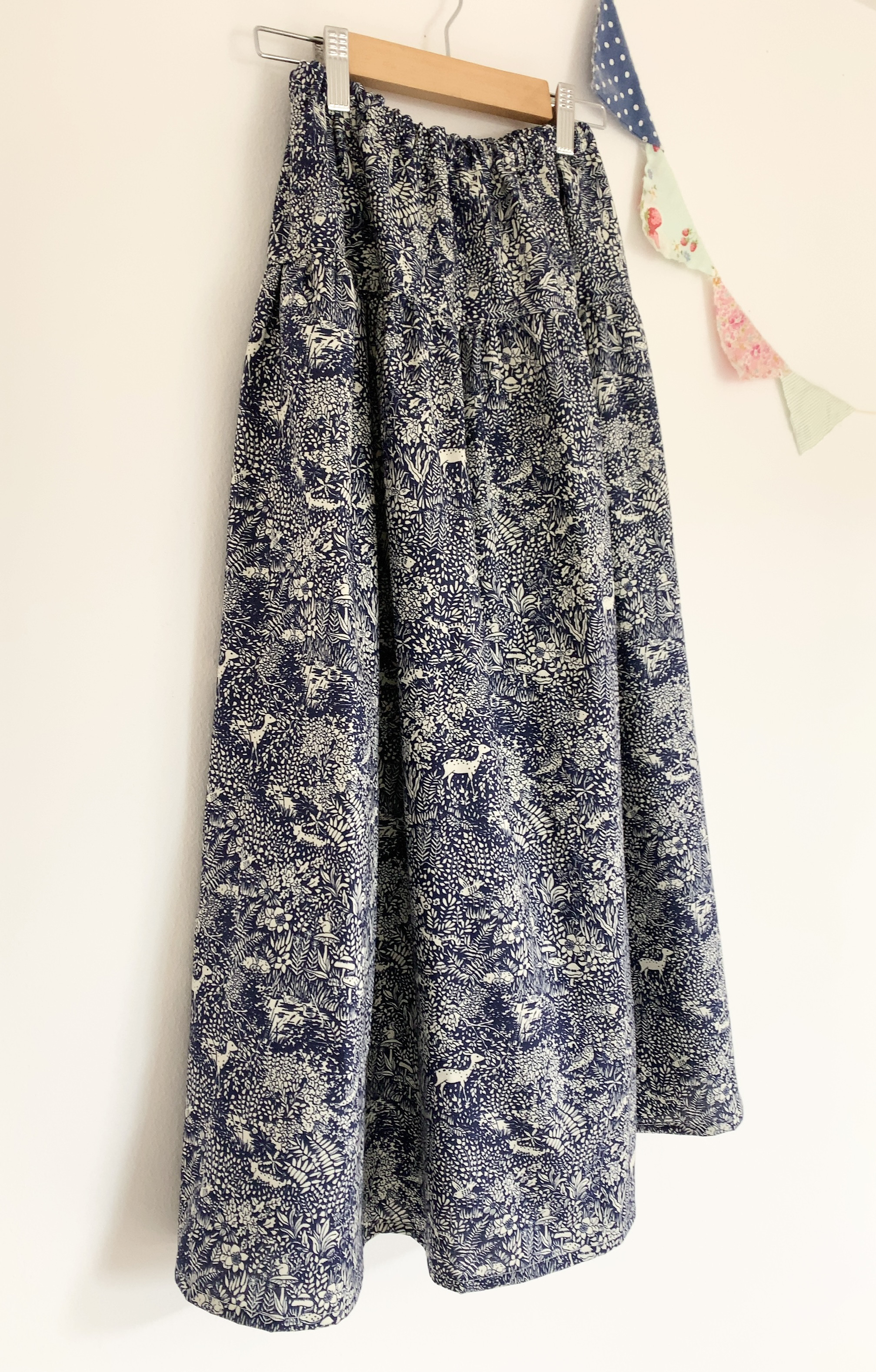 ＊forest tale♪マキシティアードスカート(navy)＊