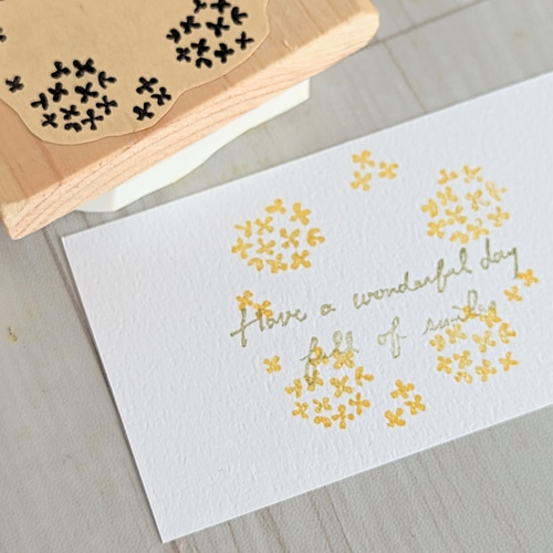 消しゴムはんこ　お花のリース　在庫確認お願いします c71f800c828c33e763632ce6469903