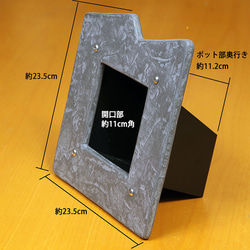 室内壁掛けプランター　デザインコンクリート《モールテックス ©》MIDグレー　左官こて塗り追加シリーズ 4枚目の画像