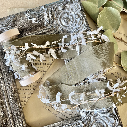 裂き布引き揃え用リボン