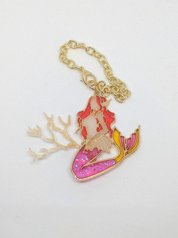 マーメイドクイーンと黄金サンゴ バッグチャーム バッグチャーム 魔法雑貨店 night rainbow 通販｜Creema(クリーマ