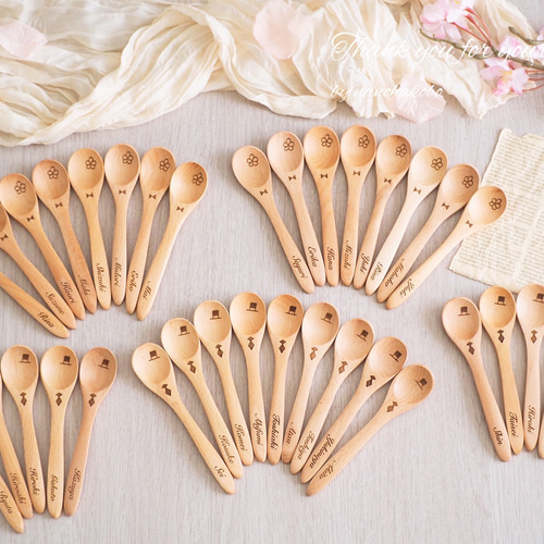 お名前入りナチュラルスプーン♪【出産祝いに大人気♡】卒園記念品♡名