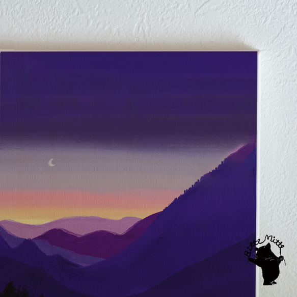 織物面板斯堪的納維亞室內藝術面板插圖面板板日落 * 日落風景 第4張的照片