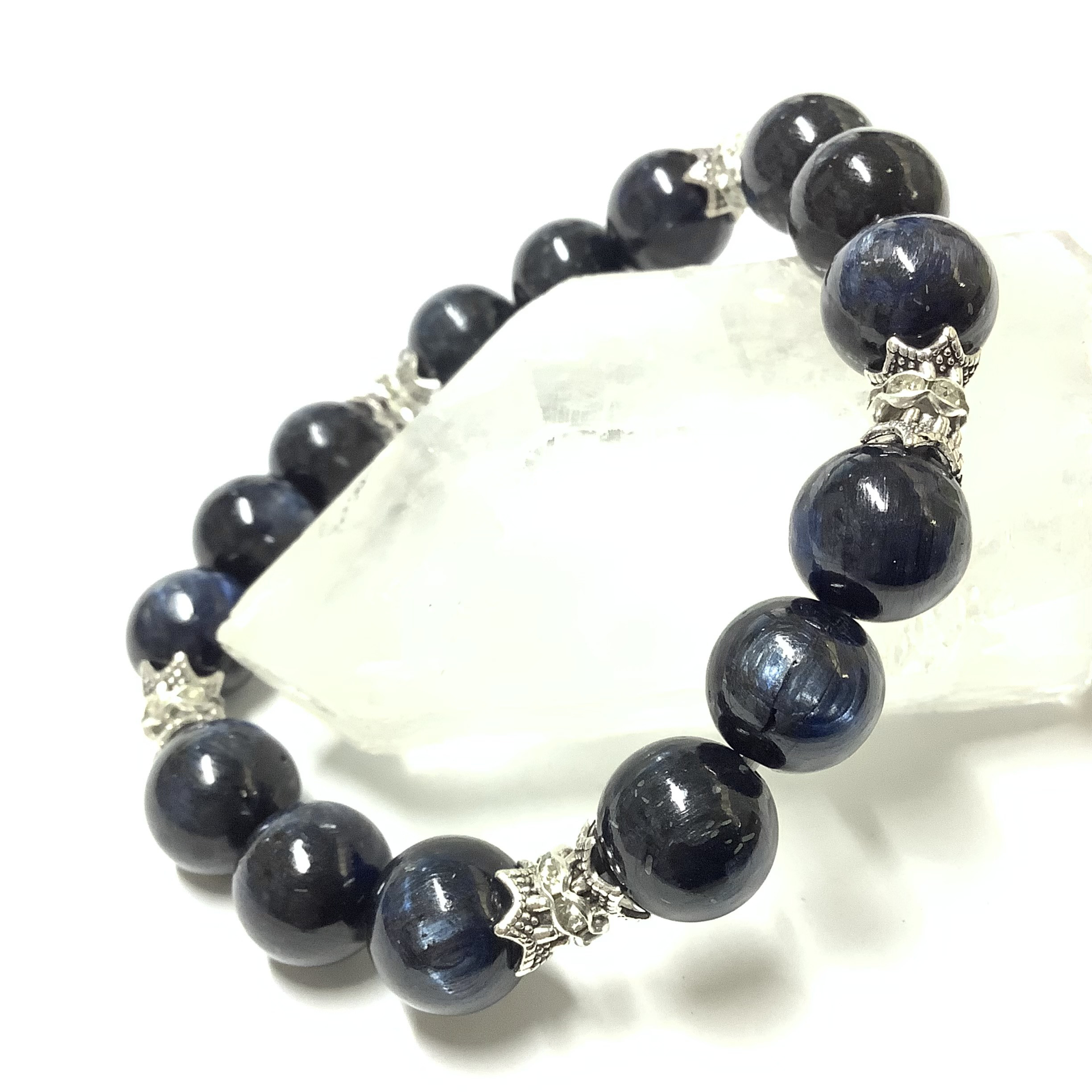 一点物☆身に付けるお守り ヒーリングストーン 天然石 カイヤナイト ブレスレット