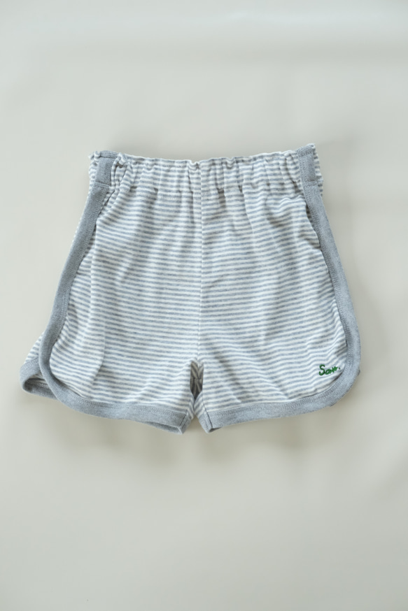 Organic Cotton Border Short Pants 6枚目の画像