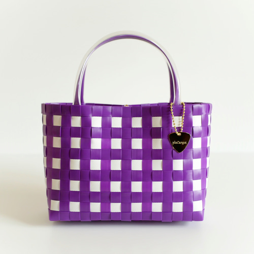 PAULE KA パープル かごバッグ PAULE KA パープル かごバッグ