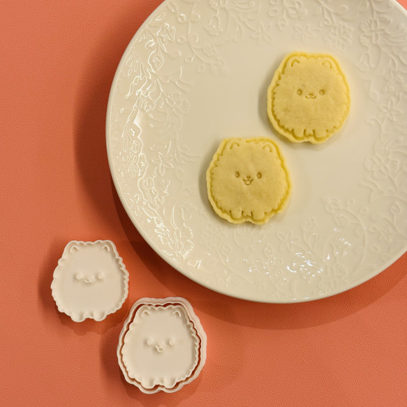 クッキー型 イヌ ポメラニアン 正面 クッキー型 yuhoko_mold クッキー型 イヌ ポメラニアン 正面 クッキー型 yuhoko_mold