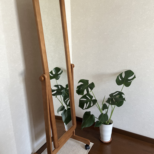 売り切れ次第終了【日本製】キャスター付ミラー ドレッサー