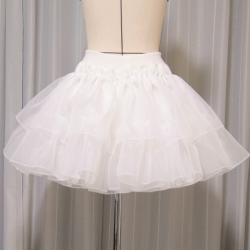 オーガンジーパニエ45cm丈 PNE-12 フレアスカート Colors