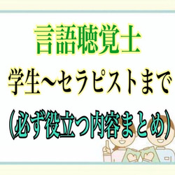 『ST学生から現役セラピストまで役立つ★言語聴覚士の必須USB資料』 1枚目の画像