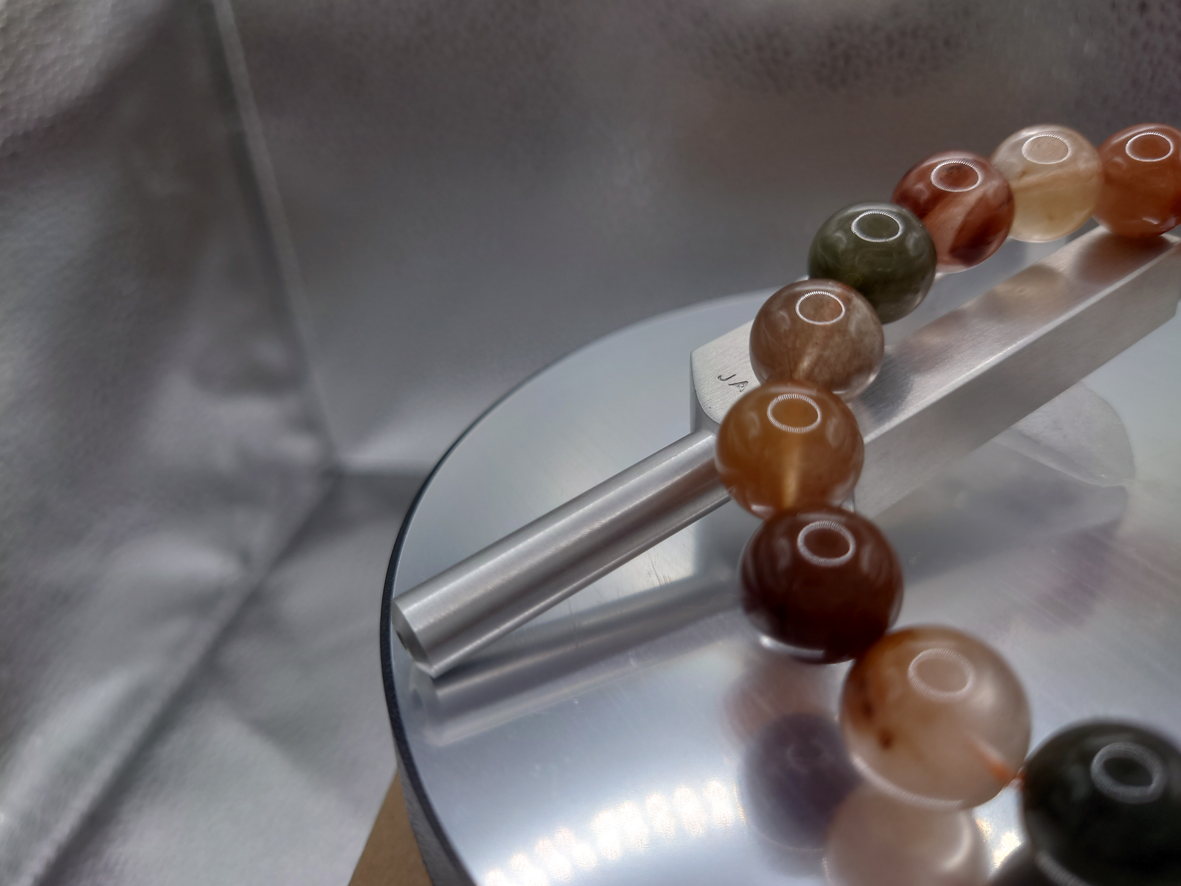 福禄寿ルチルクオーツ（ラビットヘアタイプ）（3A）約12.5mmから13mm