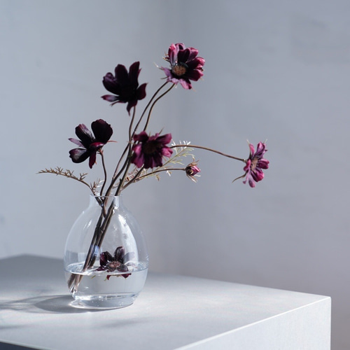 チョコレートコスモスの花瓶挿し（枯れない・水換え不要） 一輪挿し