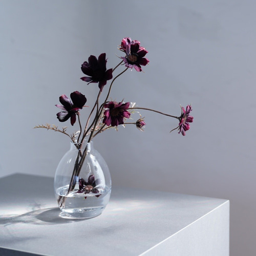 チョコレートコスモスの花瓶挿し（枯れない・水換え不要） 一輪挿し