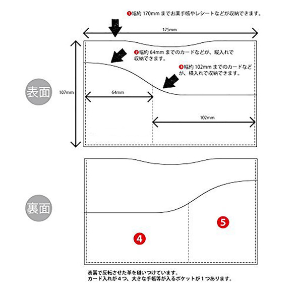 パイソン 蛇革 保険証入れ お薬手帳も入る バッグイン スリム マルチカードケース （ワイン） 3枚目の画像