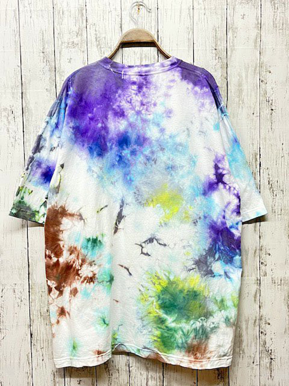 タイダイ染め　ビッグシルエット Tシャツ　XLサイズ　ミックス　Hippies Dye HD19-93 3枚目の画像