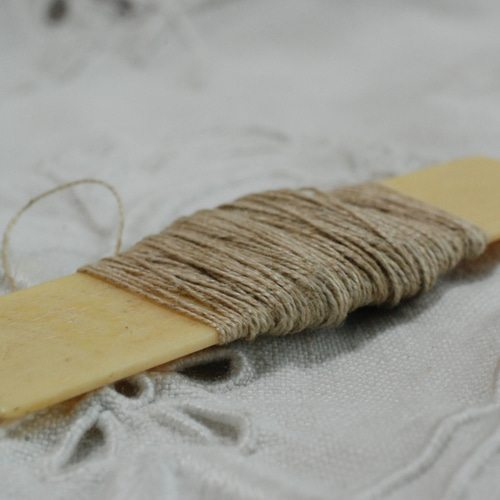 アンティーク 糸巻き 麻糸付 糸・ミシン糸 アンティークメルスリー