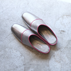 【limited color】ルームシューズ  -silver×pink-  size23-23.5 3枚目の画像