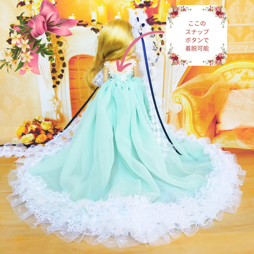 リカちゃん 泉の女神 ギリシャ神話 ドールドレス ハンドメイド服