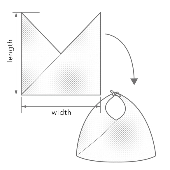 【1点もの】単-ひとえ-のあずま袋 ２色づかい 総手縫い -浴衣地 オーストラリア柄 & 木綿 鼠色 AZ305 7枚目の画像