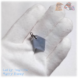 天青石 セレスタイト マダガスカル産 ファセットカット ペンダント ネックレス celestite No.5755 8枚目の画像