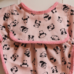 aibo ぱんださんのパジャマ：ピンク×ピンク（aiboちゃん用・ハンドメイドのお洋服） 3枚目の画像