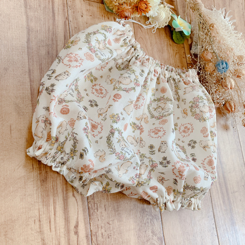 baby✭ボリュームかぼちゃパンツ✭ダブルガーゼ アニマル