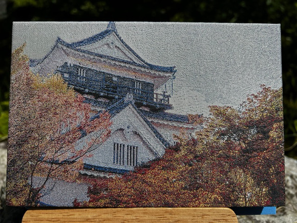 御城印帳(岡崎城)　『シルクの生地を使用』 1枚目の画像