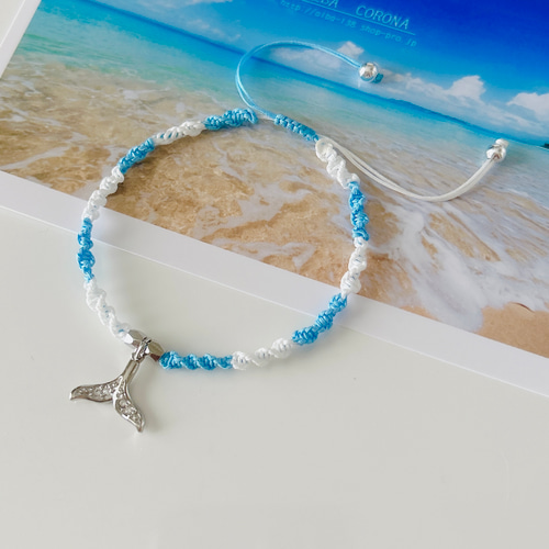 フィッシュテール の マリン ブレスレットイルカ ブレスレット ALBA