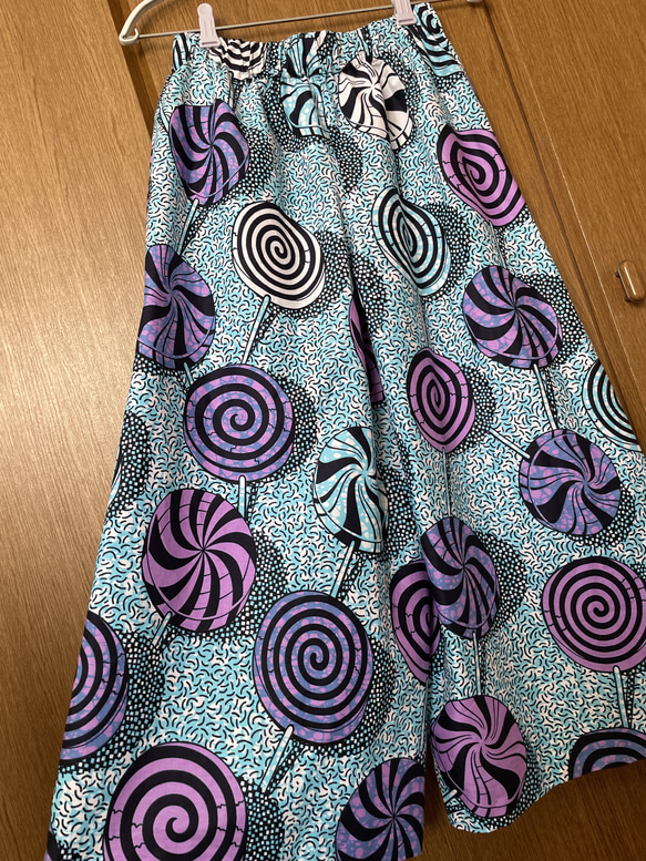 アフリカ布 カジュアルパンツ ワイドパンツ アフリカン