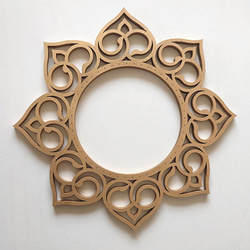 糸掛け曼荼羅（ストリングアート） フレーム 土台 ベース【ロータス】64ピン HND00016 2枚目の画像