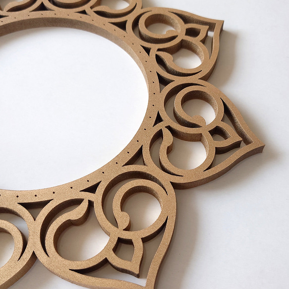 糸掛け曼荼羅（ストリングアート） フレーム 土台 ベース【ロータス】64ピン HND00016 3枚目の画像