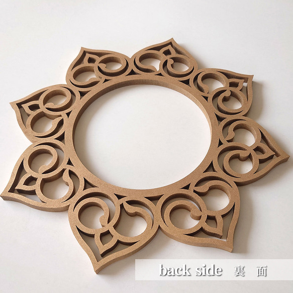 糸掛け曼荼羅（ストリングアート） フレーム 土台 ベース【ロータス】64ピン HND00016 4枚目の画像