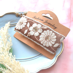 大人気新品  刺繍 バレッタ 検索結果｜Creema(クリーマ のおすすめ人気通販 ヘアアレンジ