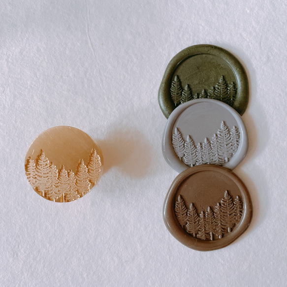 Wax Stamp -forest ／スタンプヘッド 2枚目の画像