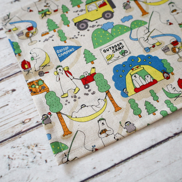 ランチョンマット 幼稚園 保育園 名入れ対応 キャンプ しろくま 給食