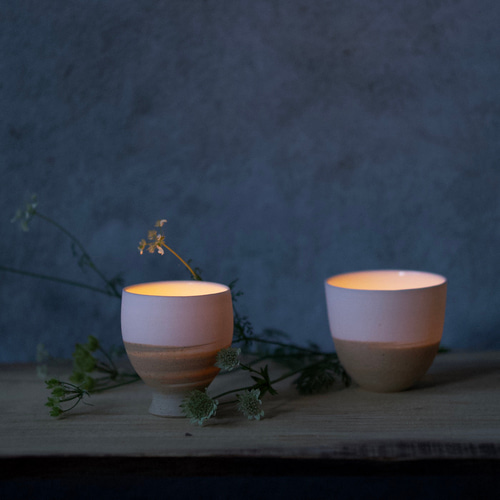 IRORI-BI GOBLET【陶器】キャンドルホルダー 寛ぎの時 リラックス 癒し
