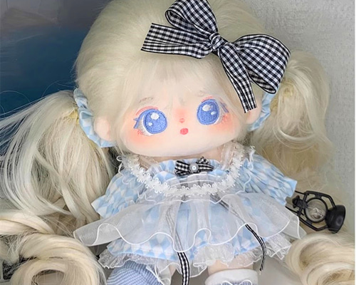 Amazon.co.jp: niannyyhouse 20cm ぬいぐるみ 服 メイド服3点