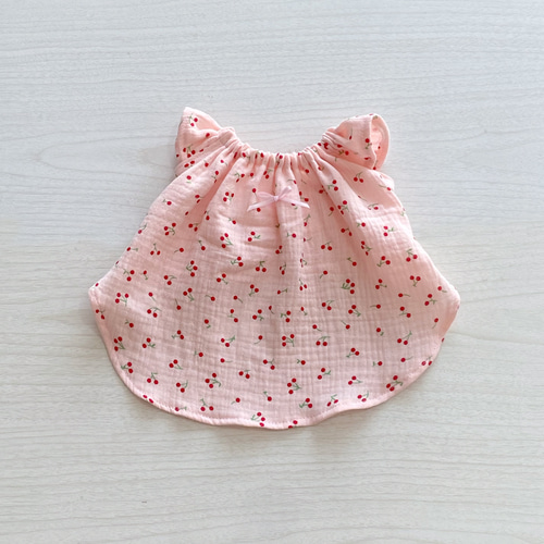 ♪Fairy♪さま専用☆犬服ハンドメイド♡キャミバルーン ハンドメイド♡犬服 お花のバルーンキャミワンピース(ブルー系