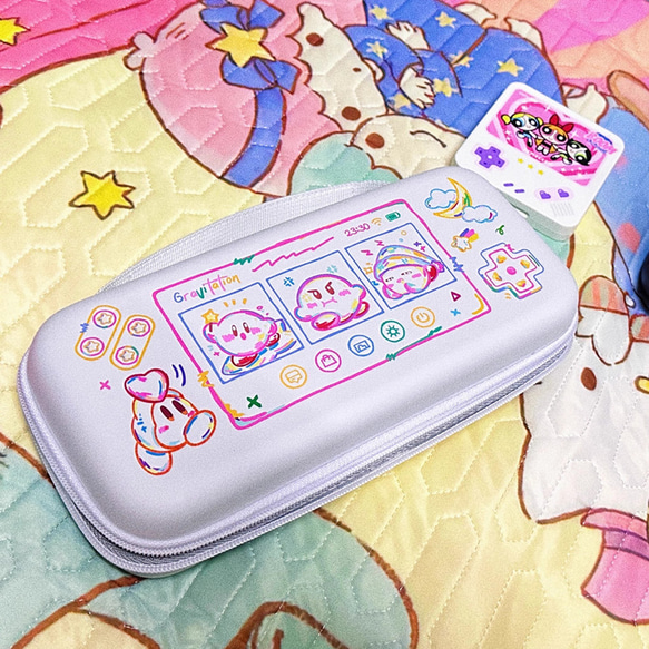 Nintendo Switch OLED Lite 収納バッグ ゲーム 星のカービィ Kirby 2色