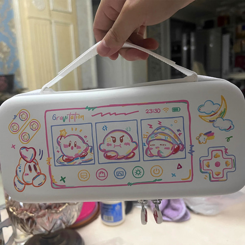 Nintendo Switch OLED Lite 収納バッグ ゲーム 星のカービィ Kirby 2色