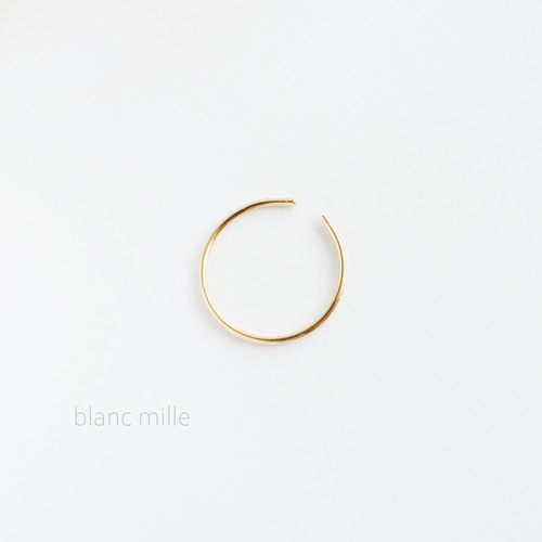 No.er-1.0R ○* K18 シンプル ワイヤー イヤーカフ ○* オーダー制作