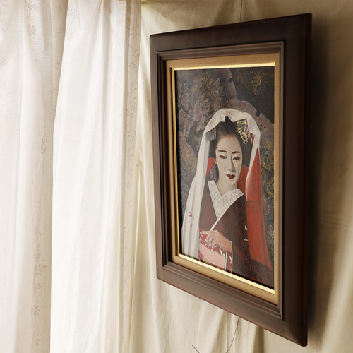 期間限定 セール - 売れ筋ランキングをチェック 緋色に想う』油彩肉筆画 絵画