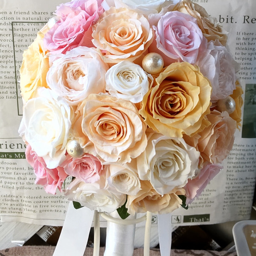 最終値下げ】結婚式 ウェディングブーケ ブートニア 薔薇 ローズ 胡蝶 