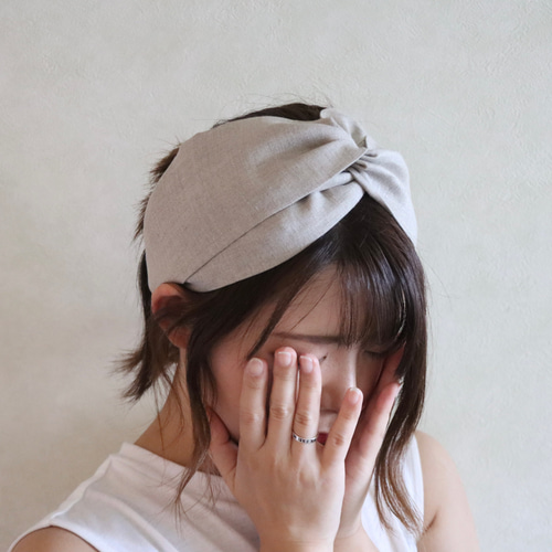 ハナブー　幅広クロスヘアバンドターバン　取り外しリボン付き 楽天市場】ヘアバンド ニット ヘアターバン 幅広 リボン