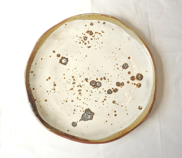 大皿プレート「食材を生かすお皿」陶器　板作り 6枚目の画像