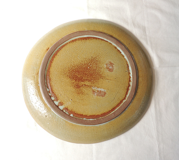 大皿プレート「食材を生かすお皿」陶器　板作り 4枚目の画像
