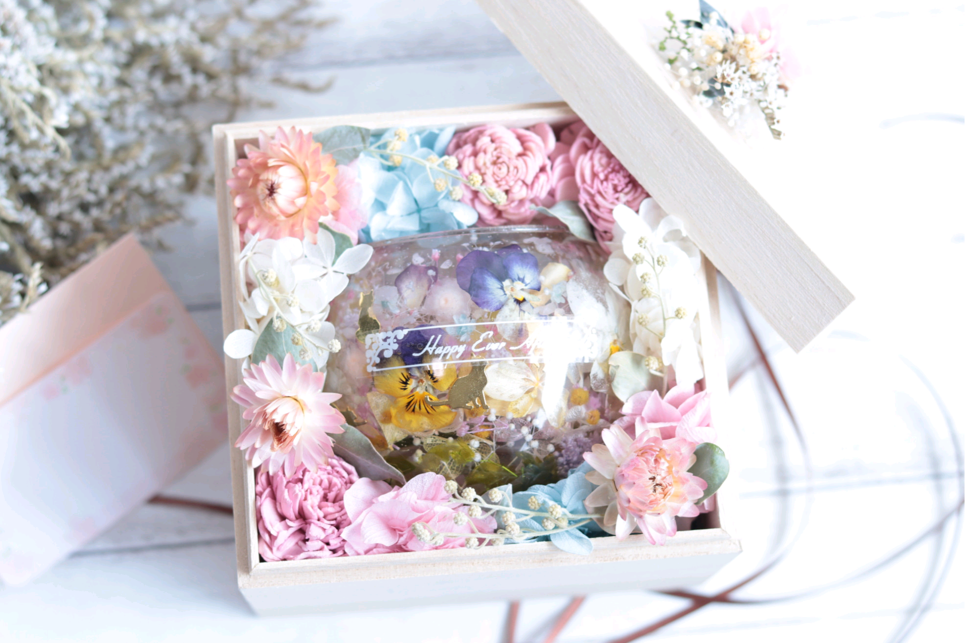 【選べるラベル】猫のお散歩～ローズクォーツ～キャンドルホルダー＊母の日・就職・結婚・誕生日・誕生石