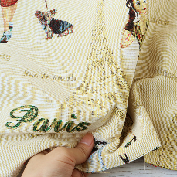 ヨーロッパ輸入　パリ＆ニューヨーク　【ゴブラン織り】 3枚目の画像