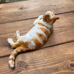 オーブン陶土のくつろぎ猫 7枚目の画像
