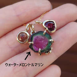K10 バイカラートルマリン ネックレストップ ネックレス・ペンダント